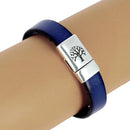 Fermoir bijou aimanté Arbre de Vie avec lacet plat 10mm, création de bijoux, image montrant le fermoir en détail.