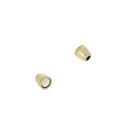 Fermoir bijou aimanté en laiton vieilli, cylindre, pour lacet rond 3mm, création bijoux.