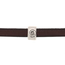 Perle passant coquillage pour bracelet en cuir de 5 mm de large