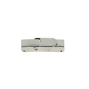Fermoir bijou à clipser en inox pour lacet plat 5 mm