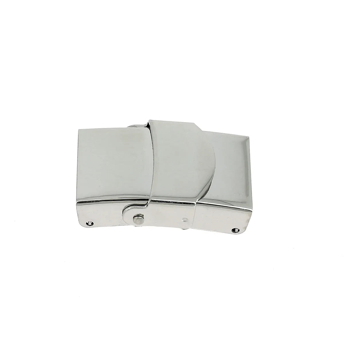 Fermoir bijou à clipser en inox pour lacet plat 14 mm