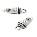 Breloque pendentif TÊTE DE POISSON pour bijou style marin, bracelet tendance ou décoration de cordon Ø 5 mm