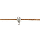 Charm coulissant pour personnaliser un cordon en cuir de Ø 2 mm ou réaliser un bracelet tendance