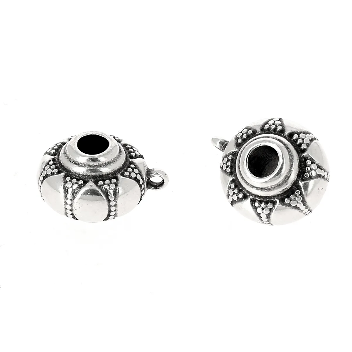 Charm coulissant pour bracelet tendance, foulard bijou ou cordon en cuir de Ø 5 mm