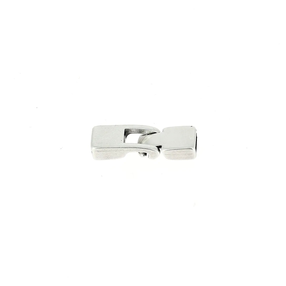 Fermoir bijou fermeture en T - ARGENT VIEILLI - Lacet plat 5mm