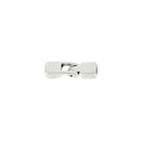 Fermoir bijou fermeture en T - ARGENT VIEILLI - Lacet plat 5mm
