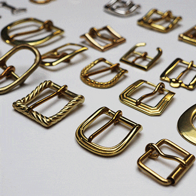 bouclerie laiton POURSIN travail cuir