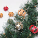 Kit DIY pour boule de Noël en cuir bleu à assembler, par Deco Cuir, création artisanale et décorative pour fêtes.