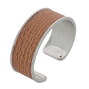 Morceau de cuir de requin autocollant CAMEL de 20mm de Deco Cuir pour manchette ou bracelet.