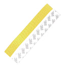 Morceau de cuir de requin jaune de 20mm pour manchette, autocollant, marque Deco Cuir, texture fine et brillant.