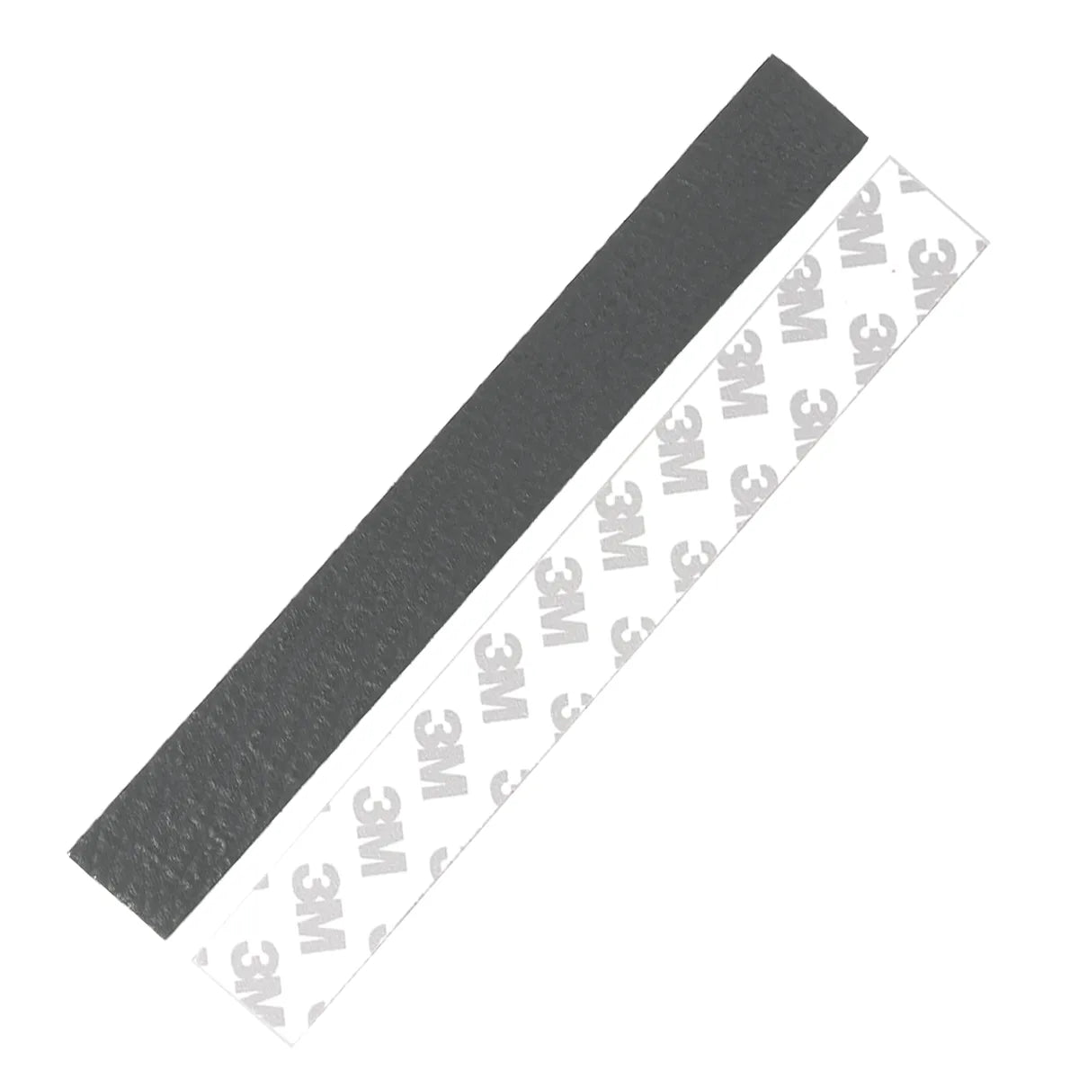 Morceau de cuir de requin noir pour manchette, 20 mm, fabriqué par Deco Cuir, visible avec texture et finition lisse.