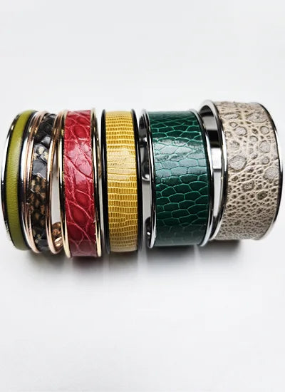 manchette en cuir bijoux