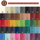 Nuancier de fil de lin AU CHINOIS câblé glacé 375m, couleur Bleu Roy 665, pour mercerie et broderie.