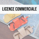 Licence commerciale pour patron d'étui à lunettes en cuir Deco Cuir, visible en version PDF pour confectionner un accessoire élégant.