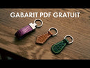 Anneau plat de porte-clés - NICKELÉ - 23mm