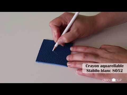 Crayon blanc aquarellable - Stabilo All 8052