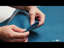 Peau de cuir de veau SATINLYS - BLEU AZUR