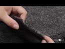 Peau de mouton lainé frisé - Dos velours noir - GRIS FONCÉ W70