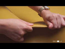 Morceau de cuir SATINLYS - JAUNE MOUTARDE