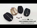 Tuto vidéo Deco Cuir : couture porte monnaie grain de café DIY