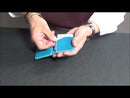 KitenCuir Porte Cartes double Jaune - Fil Jaune