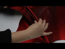 Peau en cuir d'agneau fantaisie - Rouge métallisé R71 - Deco Cuir