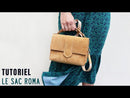 Kit DIY - Sac en croûte de cuir Roma - BLEU JEAN