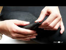 Cuir de croupon tannage végétal - NOIR