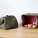 tutoriel trousse en cuir fermoir CLIC CLAC