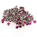 Lot de rivets strass rose fuchsia pour accessoires, décor brillants et élégants, de la marque Deco Cuir.