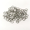 Lot de 100 rondelles pour œillets à rouler en nickel, diamètre 4mm, accessoires Deco Cuir pour bricolage et cuir.
