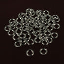 Lot de 100 rondelles pour œillets à rouler en nickel, diamètre 6 mm, accessoires Deco Cuir pour cuir et textile.
