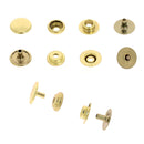 Lot de boutons pression en acier et laiton, 12,5 mm, pour accessoires, de la marque Autres, avec finition solide et durable.