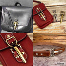 Fermoir pour sac CINCH, accessoire en métal pour fixation de sac, image montrant le fermoir en détail.