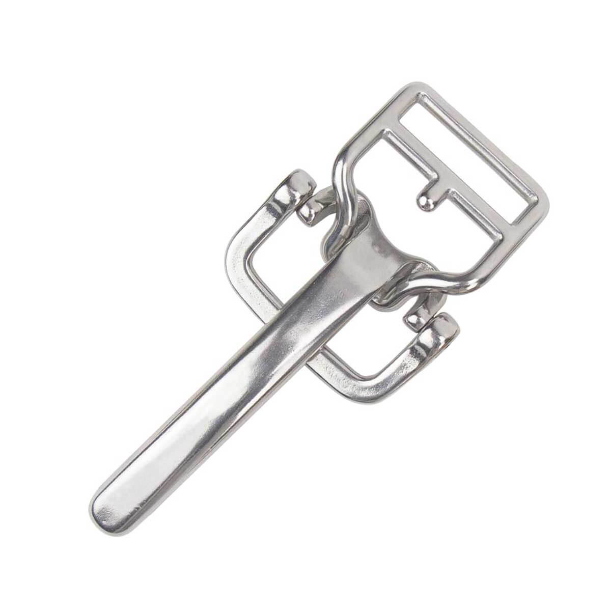 Fermoir pour sac CINCH en inox, accessoire de haute qualité pour sacs, image montrant le fermoir robuste et brillant.