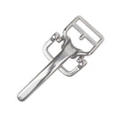 Fermoir pour sac CINCH en inox, accessoire de haute qualité pour sacs, image montrant le fermoir robuste et brillant.