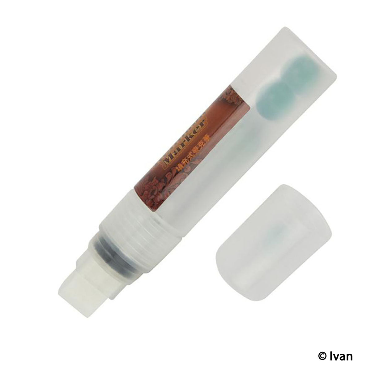 Marqueur à teinture rechargeable Ivan pour peintures, avec pointe fine, utilisé pour coloration et décoration.