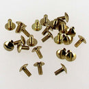 Lot de 25 vis en laiton doré vieilli, taille 3x7 mm, accessoires de qualité pour projets de bricolage et décoration.