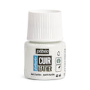 Peinture cuir acrylique Pébéo Setacolor blanc pur 45ml, finition mate ou satinée, pour personnalisation de cuir.