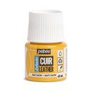 Peinture acrylique pour cuir Pébéo Setacolor, 45ml, jaune tournesol, finition mate ou satinée, idéale pour personnaliser le cuir