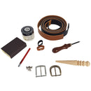 Trois lanières en cuir sans couture pour ceinture DIY de la marque Deco Cuir, idéales pour créer des ceintures personnalisées.