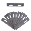 Lames de rechange en inox pour couteau à parer, lot de 10, outil de coupe pour lacets, marque Ivan, visible dans l'image.