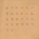 Jeu des 26 lettres de l'alphabet à frapper Ivan, lettres pleines de 0,63 cm, pour apprentissage et jeu éducatif.