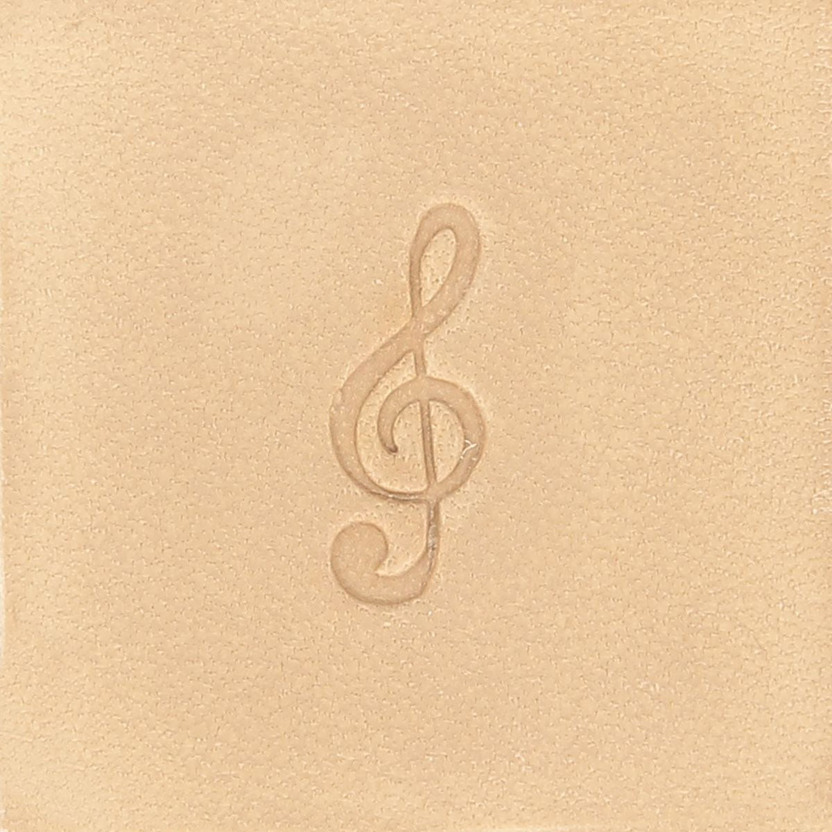 Matoir en bois Tandy Leather avec manche, clé de sol gravée, outil pour cuir, référence 66568, design précis et robuste.