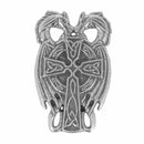 Concho à visser Croix de Dragon en argent vieilli, mesure 19x30mm, accessoire de mode de la marque Ivan.