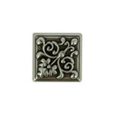 Concho à visser Constantine en argent vieilli, diamètre 20 mm, accessoire en métal pour bijoux ou vêtements.