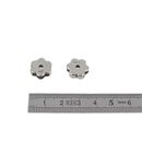 Coulissant petite fleur en argent vieilli, lanière de 10 mm pour créations de bijoux, finition élégante et détaillée