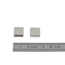 Coulissant classique carré plat en argent vieilli, lanière de 10 mm pour créations de bijoux, image montrant la finition et la forme.