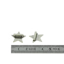 Coulissant ETOILE en argent vieilli, lanière de 5 mm pour création de bijoux, avec motif étoile en métal vieilli.