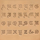 Outils jeu des 26 lettres à frapper en vieil anglais, 1,91 cm, pour apprendre l'alphabet de manière interactive.